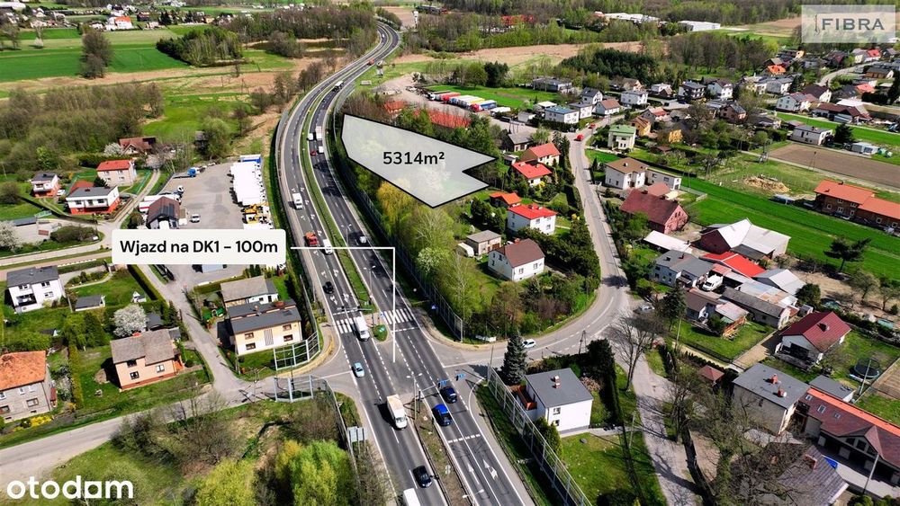 Widoczna z DK1. Usługowa Pszczyna top lokalizacja