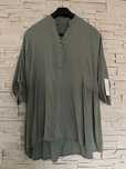 Koszula tunika oversize italy guziki khaki duża  46 48 50