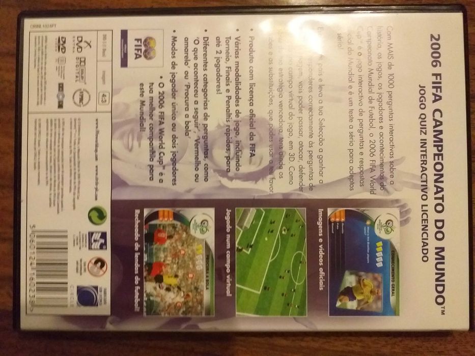Dvd fifa 2006 interativo jogo