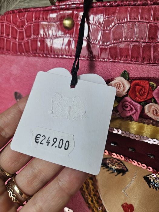 Unikatowa Torebka Metty Darmali Handmade Kuferek Różowa Nowa maxi