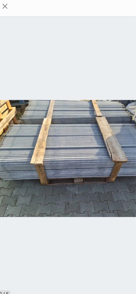 Rura FI 26 ocynk na słupki ogrodzeniowe 215cm 1mm