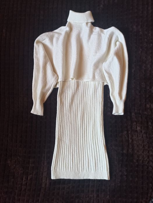 Костюм двійка (сукня+светр) ангора