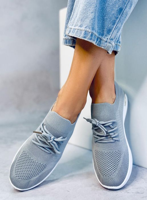 Buty Sportowe Skarpetkowe Welo Grey