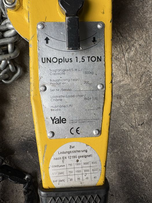 Wciągarka łańcuchowa UNOplus 1,5t