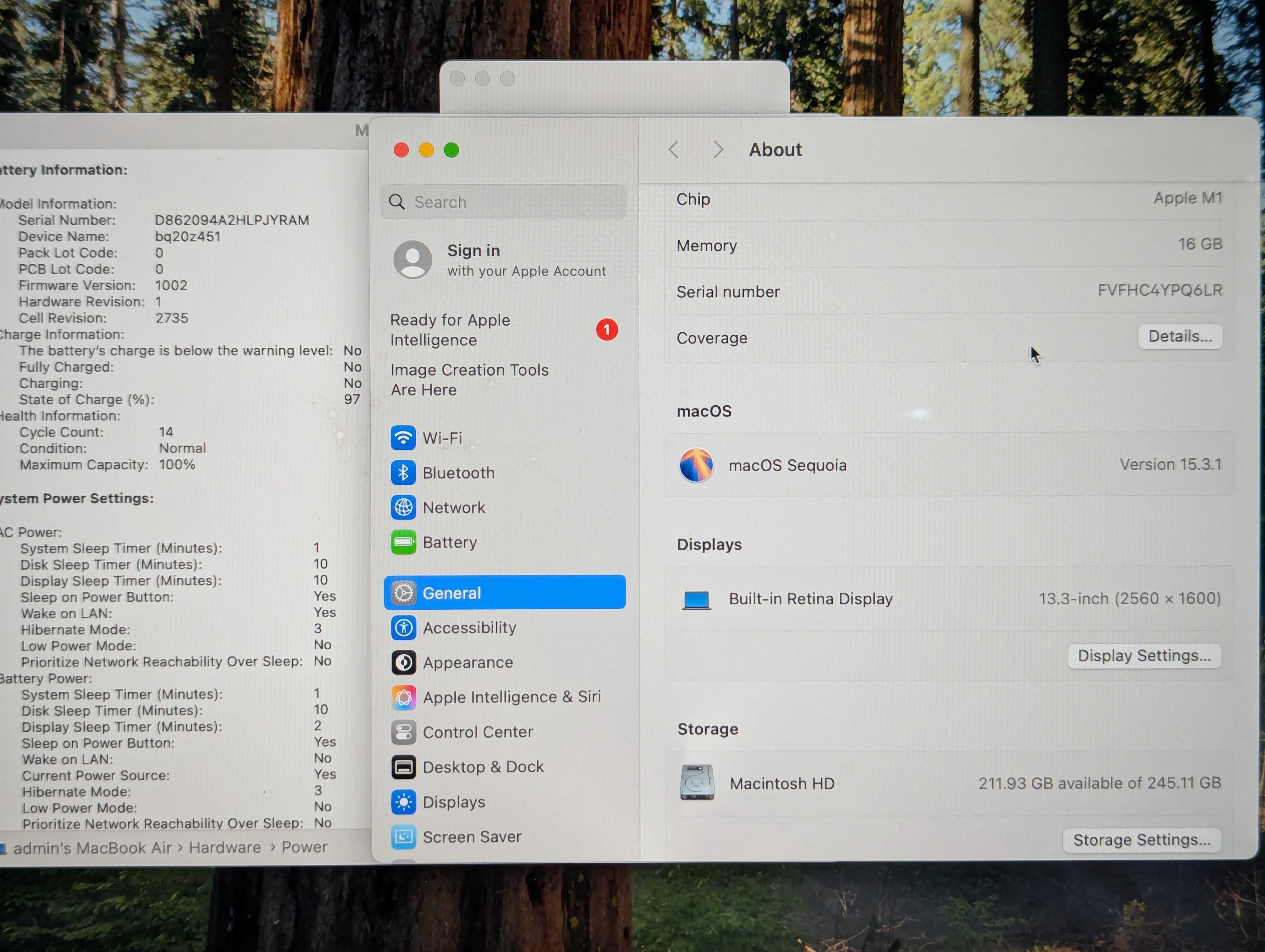 Macbook air 13 2020 m1 16/256gb