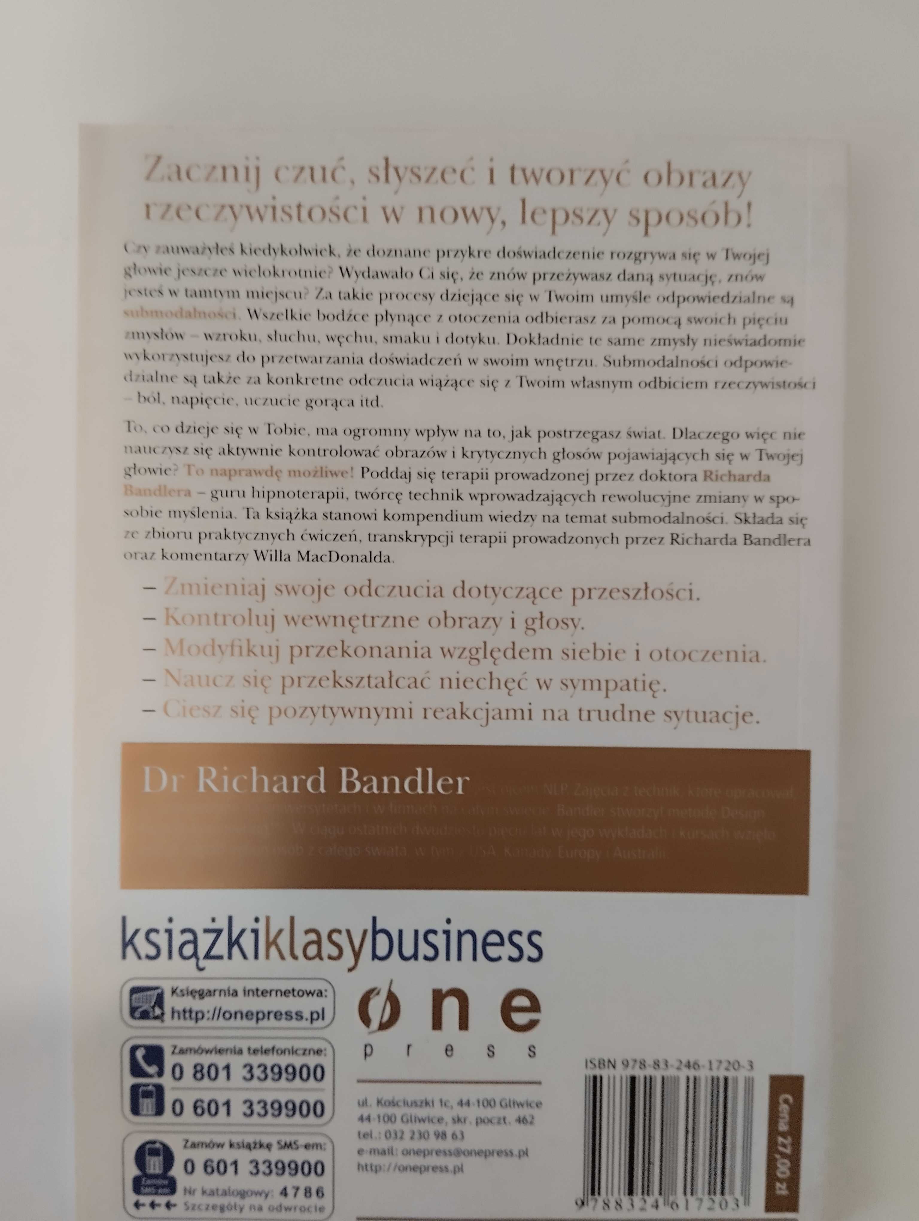 NLP twoich zmysłów Wiedza dla wtajemniczonych Richard Bandler