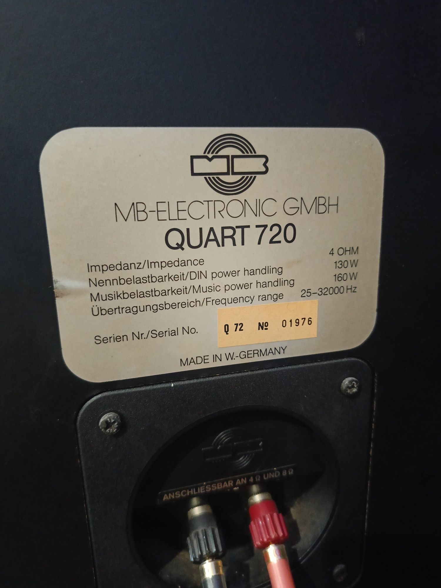 Kolumny Mb quard 720 unikat