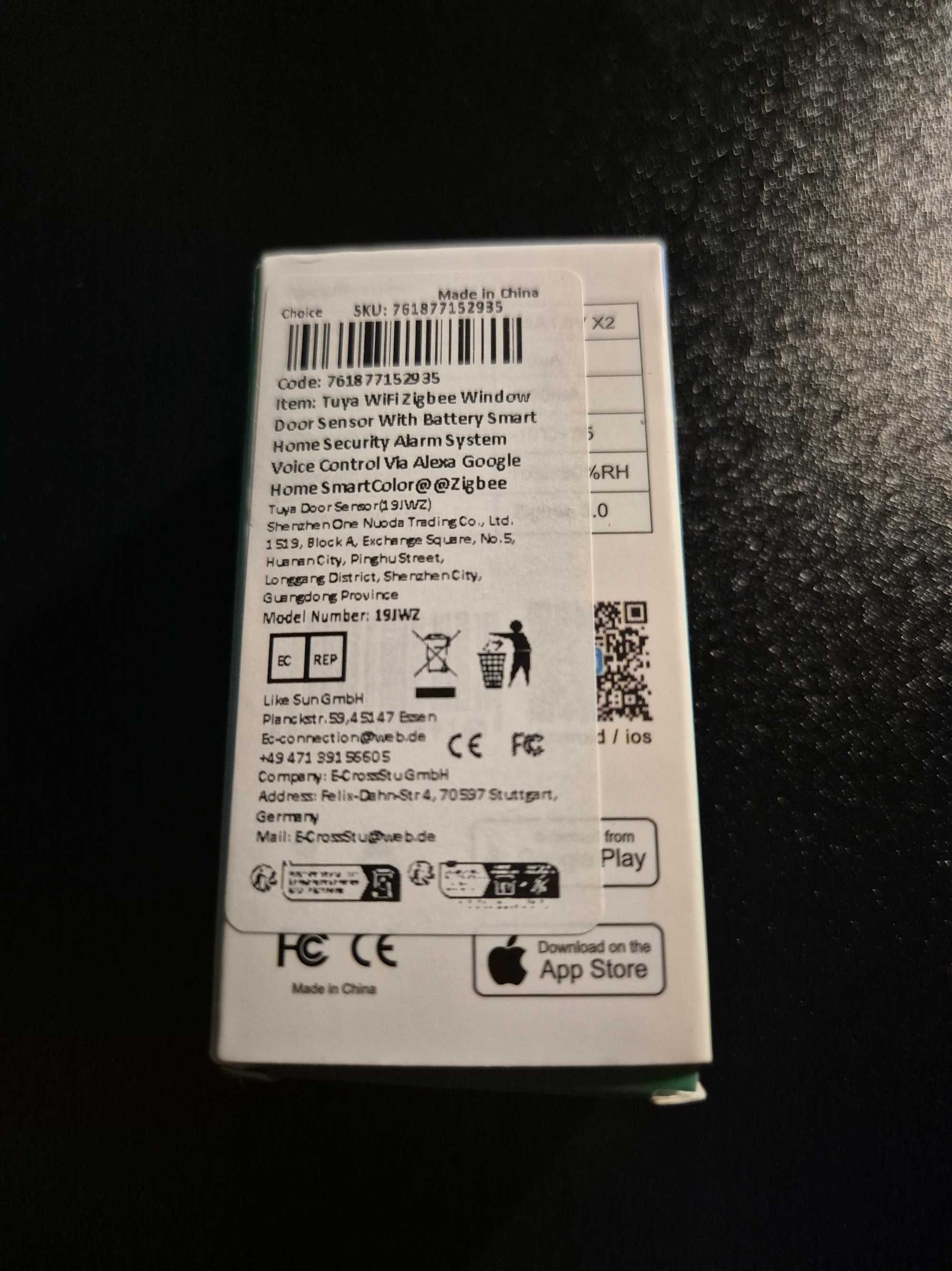Nowy czujnik otwarcia drzwi! Antywlamaniowy tuya smart WIFI  zgibee