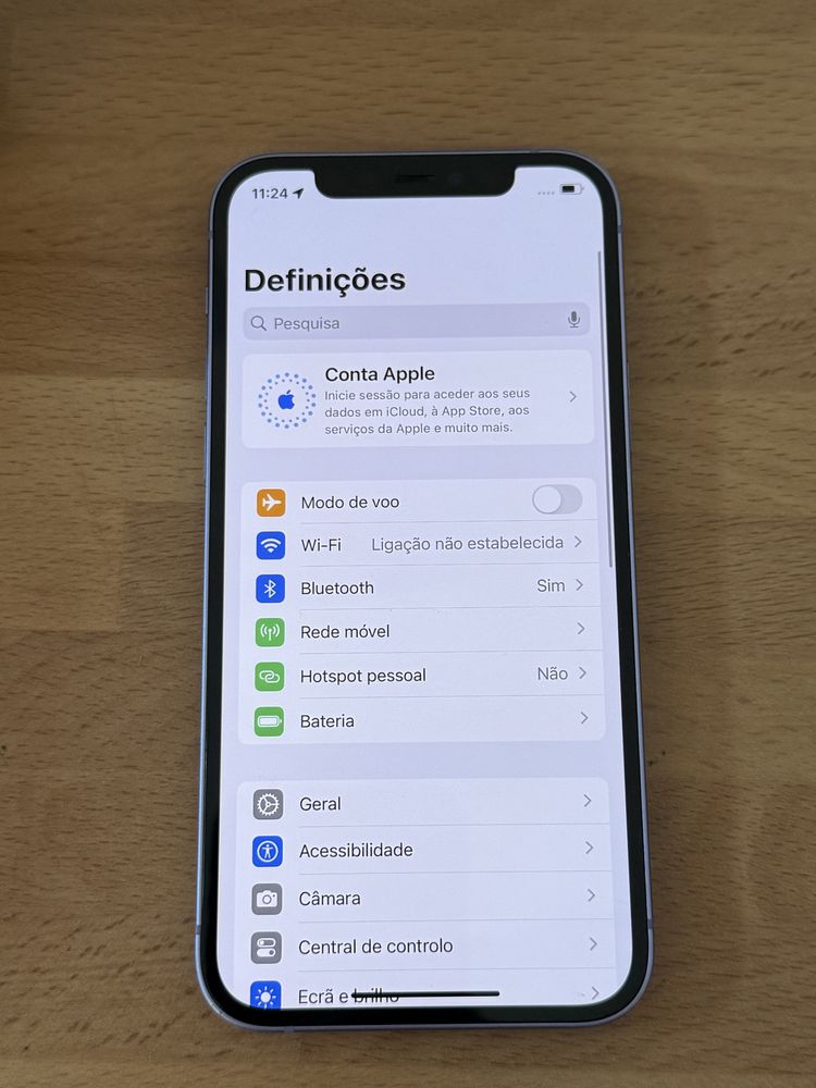 Iphone 12 violeta s/face id desbloqueado(ACEITO RETOMA)
