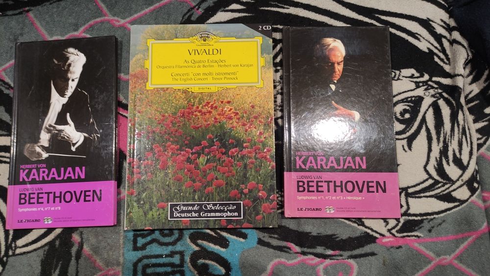 CD,sDe Música Clássica Com Livro Herbert Von Karajan