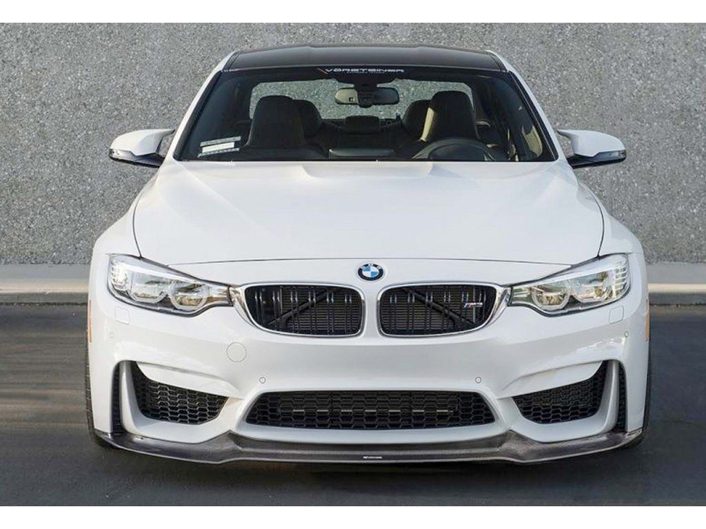 BMW 3-series F30 M3 Накладка на передній бампер DPT Lip V-2 (чорна)