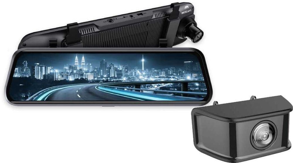 Автореєстратор дзеркало MIKAVI PQ5 DUAL 2K GPS задня камера парковка