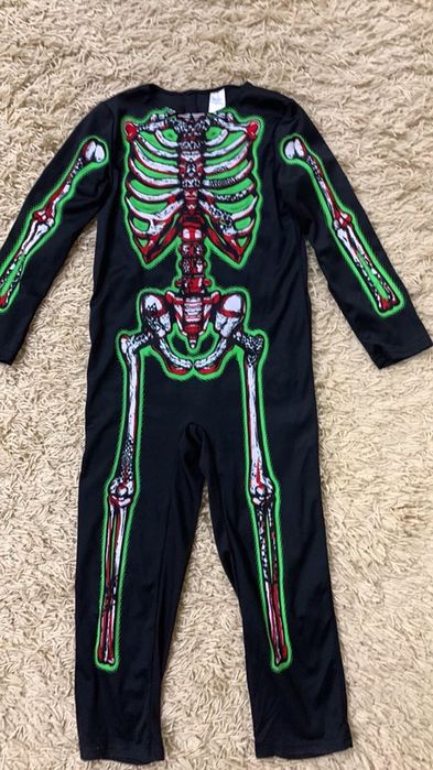 Костюм скелет на Хеллоуин на7-8лет, на 5-6років