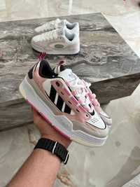 Жіночі кросівки Adidas ADI2000  білий з рожевим 553 ТОПЧИК