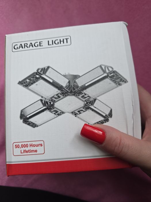 200W LED Lampa Garażowa Warsztatowa 20000LM 6500K 12 Paneli E26 E27