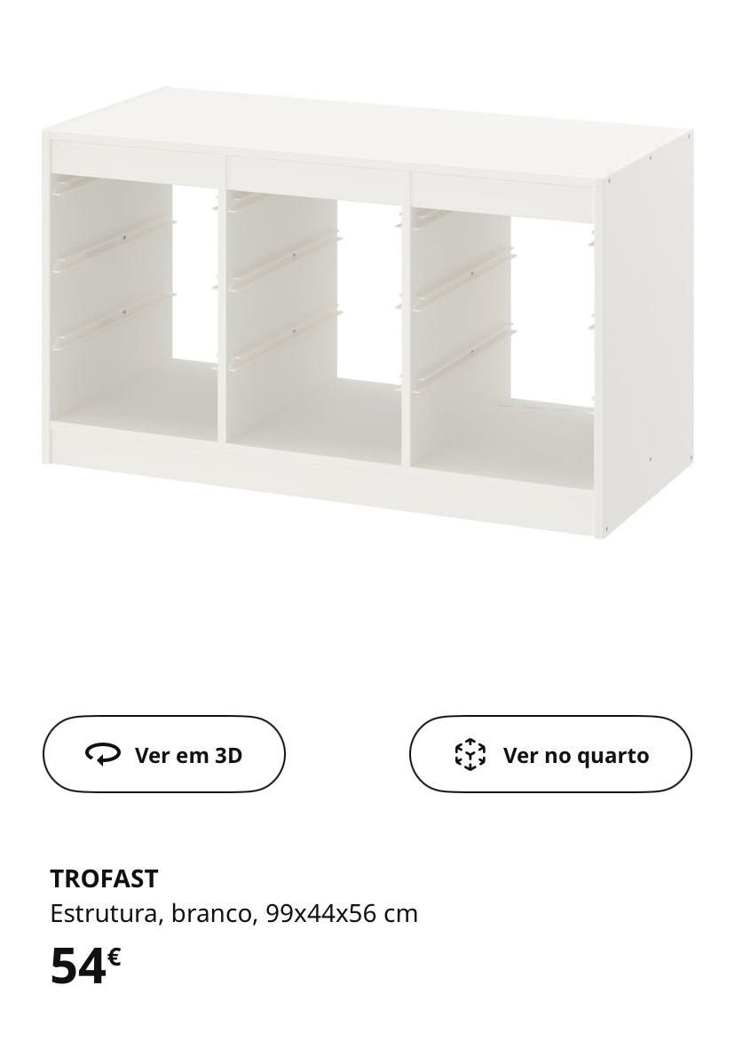 Trofast ikea 2 modulos e prateleiras - Como novos
