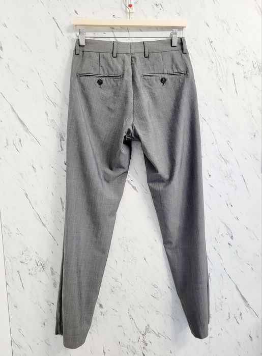 Wełniane eleganckie spodnie garniturowe premium