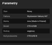 Filtr węglowy firmy Beko CTB 6250B