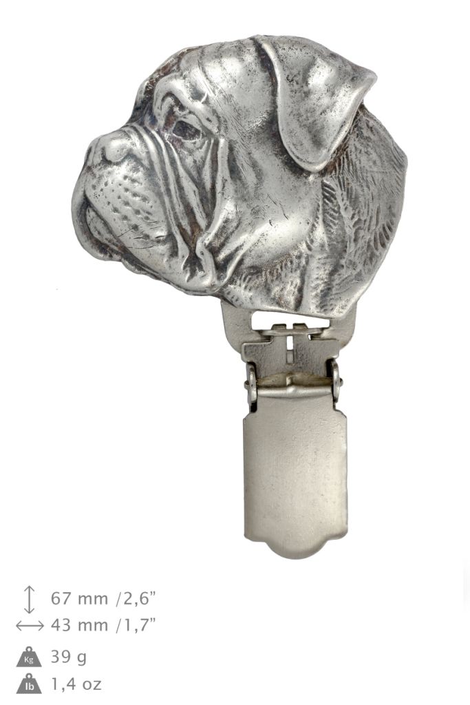 Bullmastiff clipring posrebrzany w pudełku Art-Dog