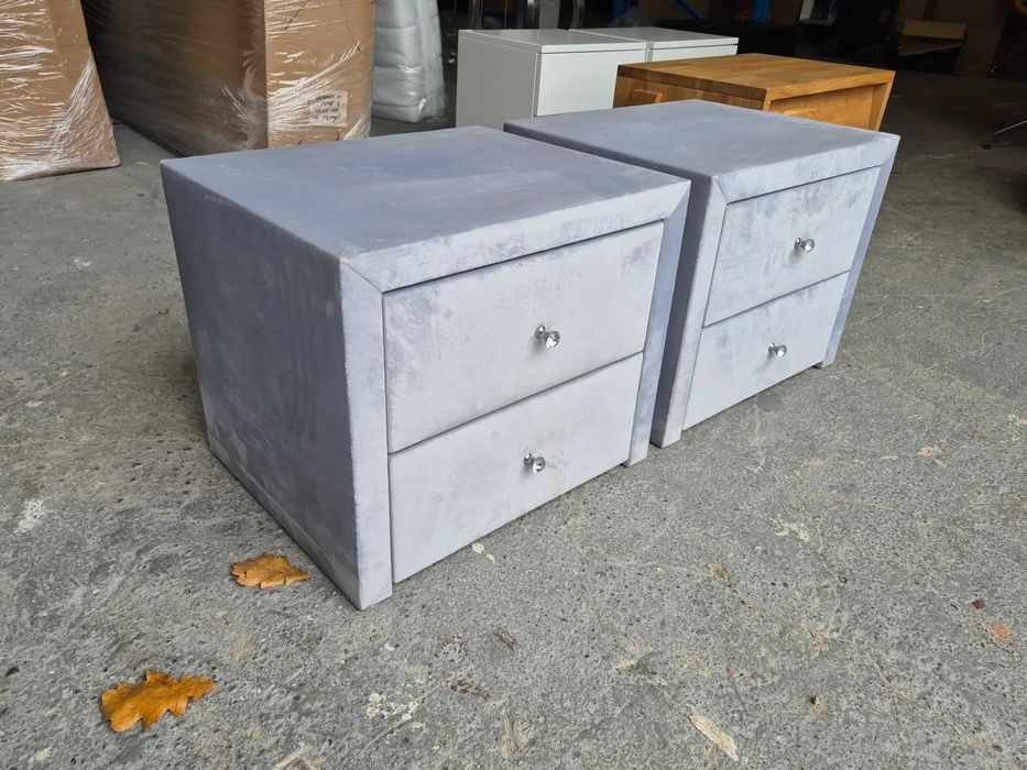 stolik nocny tapicerowany komplet 2szt