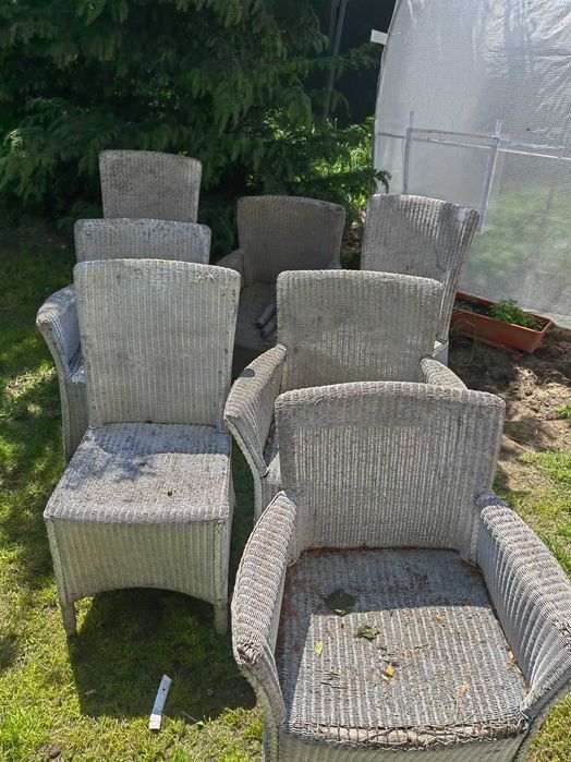 Krzesła ogrodowe ratanowe
