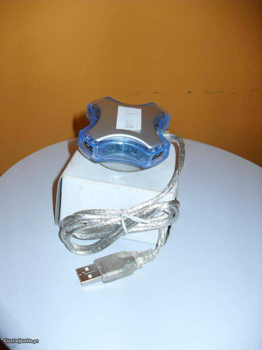 HUB com 4 Portas USB - Novo