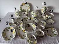 Вінтаж: сервіз поштучно колекція Geranium Villeroy&Boch