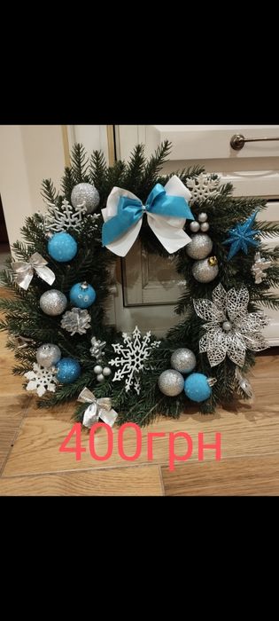 Підсвічник новорічний,віночок,декор