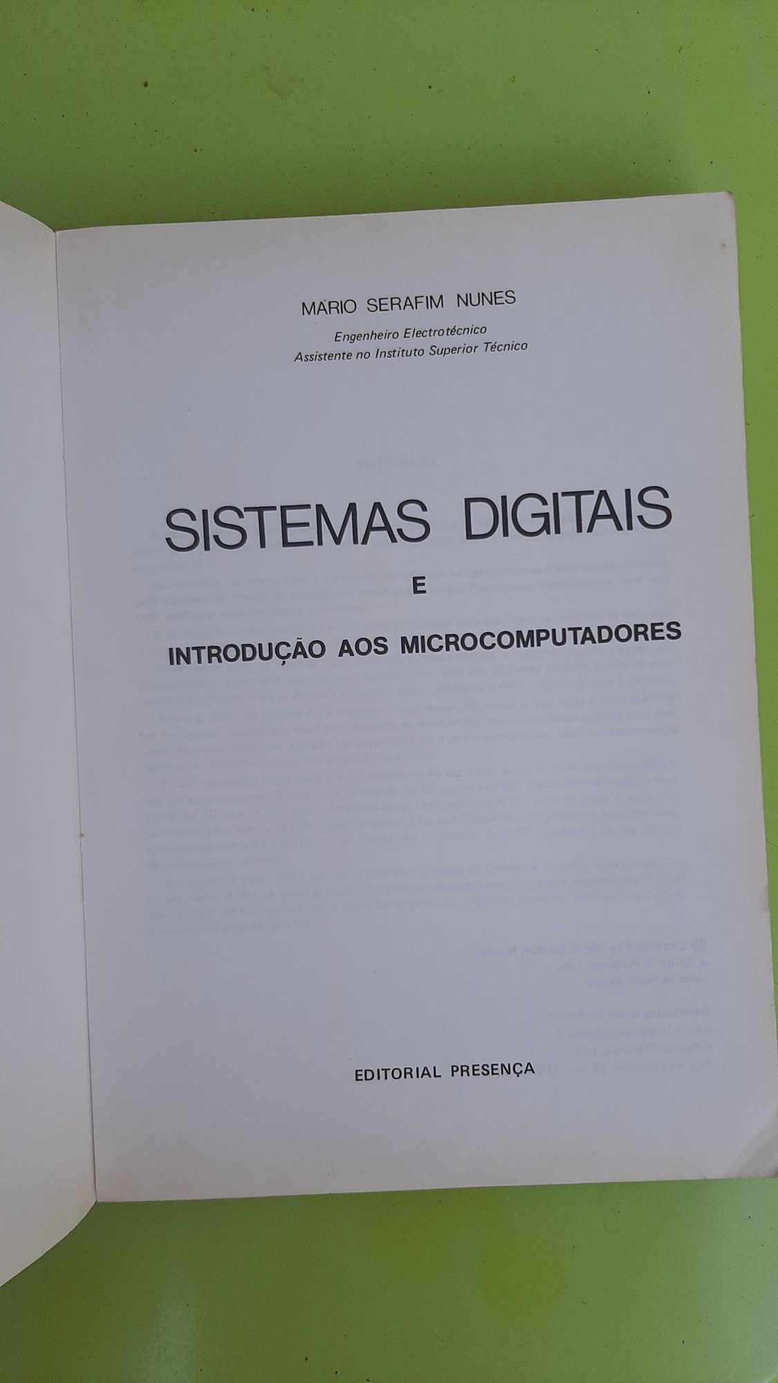 Livro "Sistemas digitais"