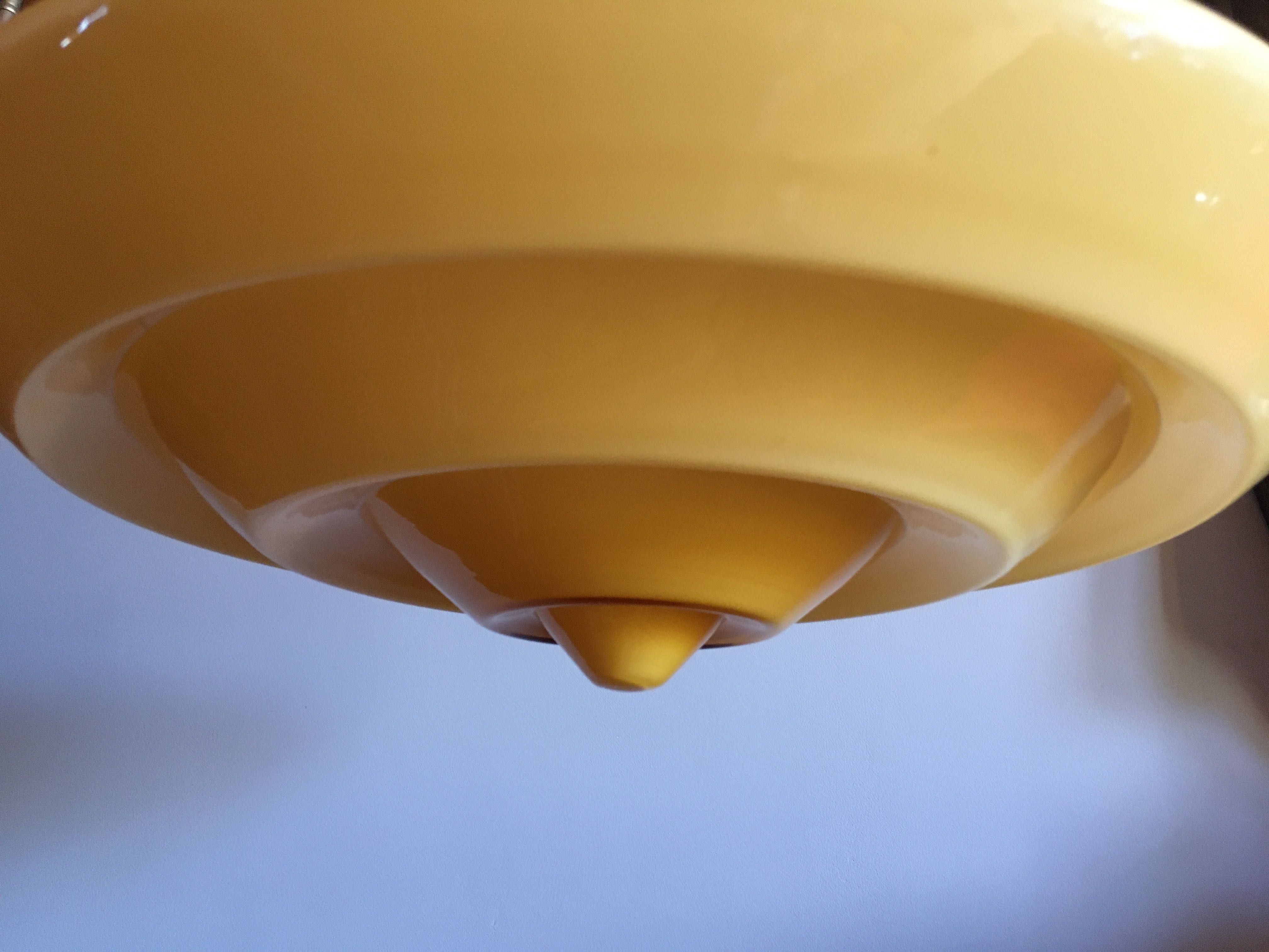 Lampa UFO PRL duża Space Age