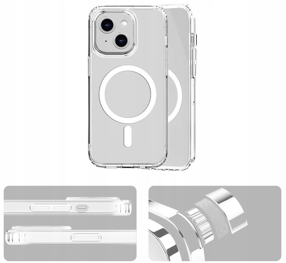 Case Etui Do Iphone 14 / 13 Obudowa Magnetyczna Shock Case Premium