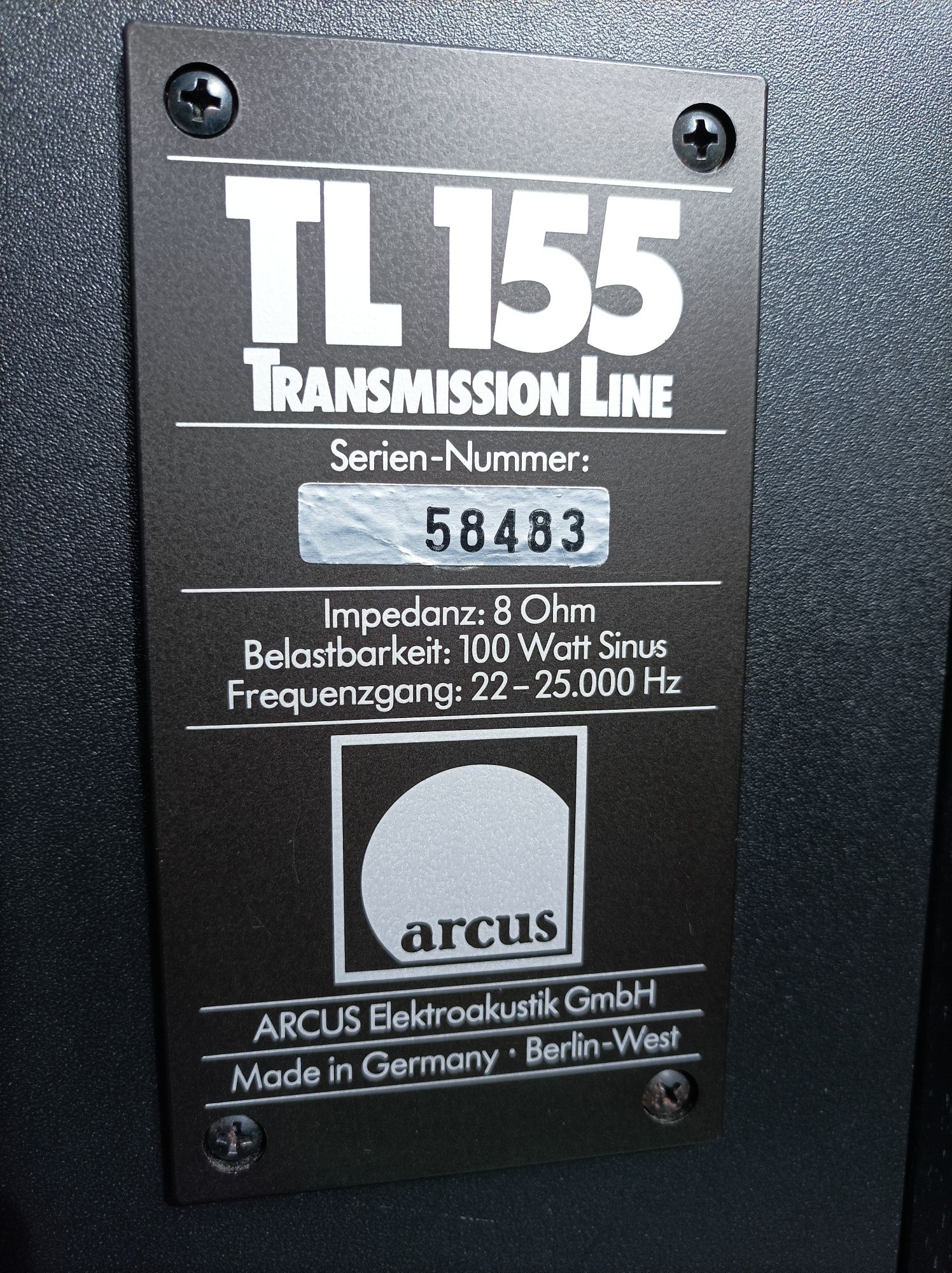 Kolumny Arcus TL 155 linia transmisyjna