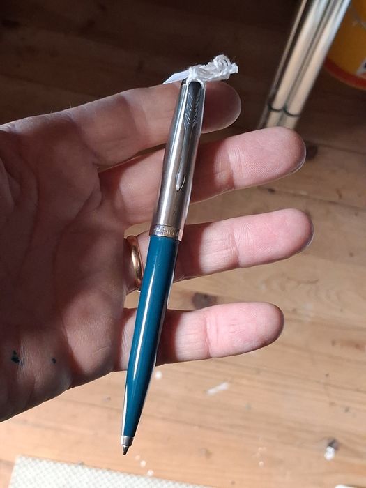 Caneta Ballpoint Parker 51 teal blue e aço