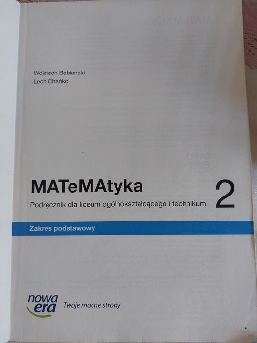 Podręcznik do matematyki 2 podstawowy Nowa Era