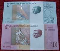 ANGOLA Kolekcjonerskie Banknoty Zestaw - 2 sztuki UNC