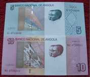 ANGOLA Kolekcjonerskie Banknoty Zestaw - 2 sztuki UNC