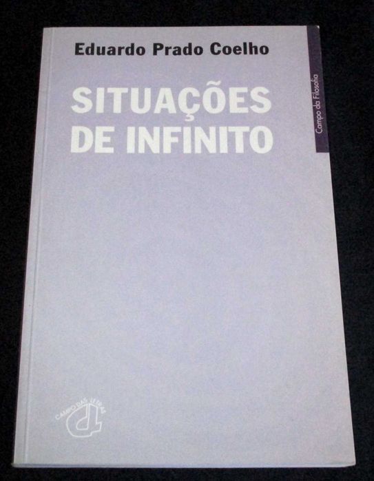 Livro Situações de Infinito Eduardo Prado Coelho