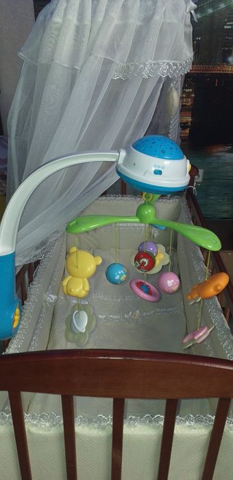 Дитяче ліжко, кроватка!!! Комплект  постіль бортики балдахін  тримач..