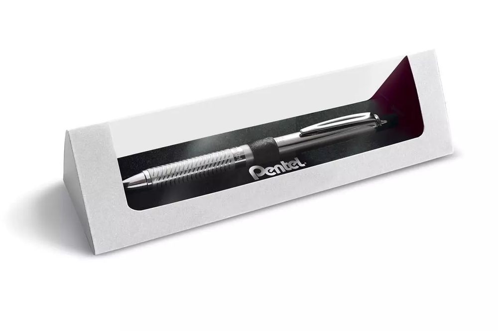 PiÓro kulkowe 0,7mm Pentel Bl407 Energel Srebrne. Pentel. Nowy Produkt