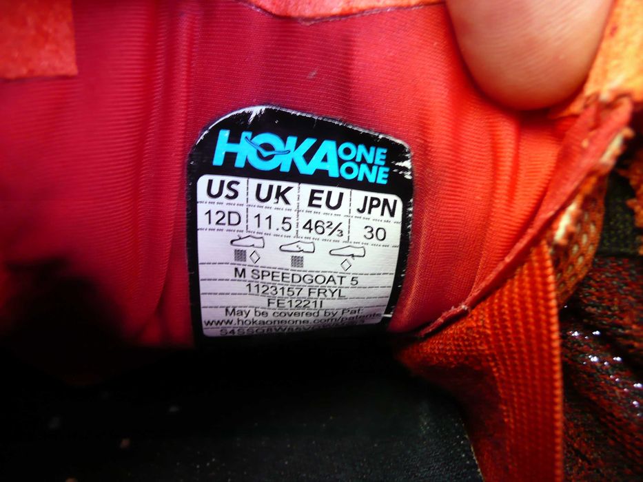 buty biegowe HOKA sppedgoat 5 rozm 45/46