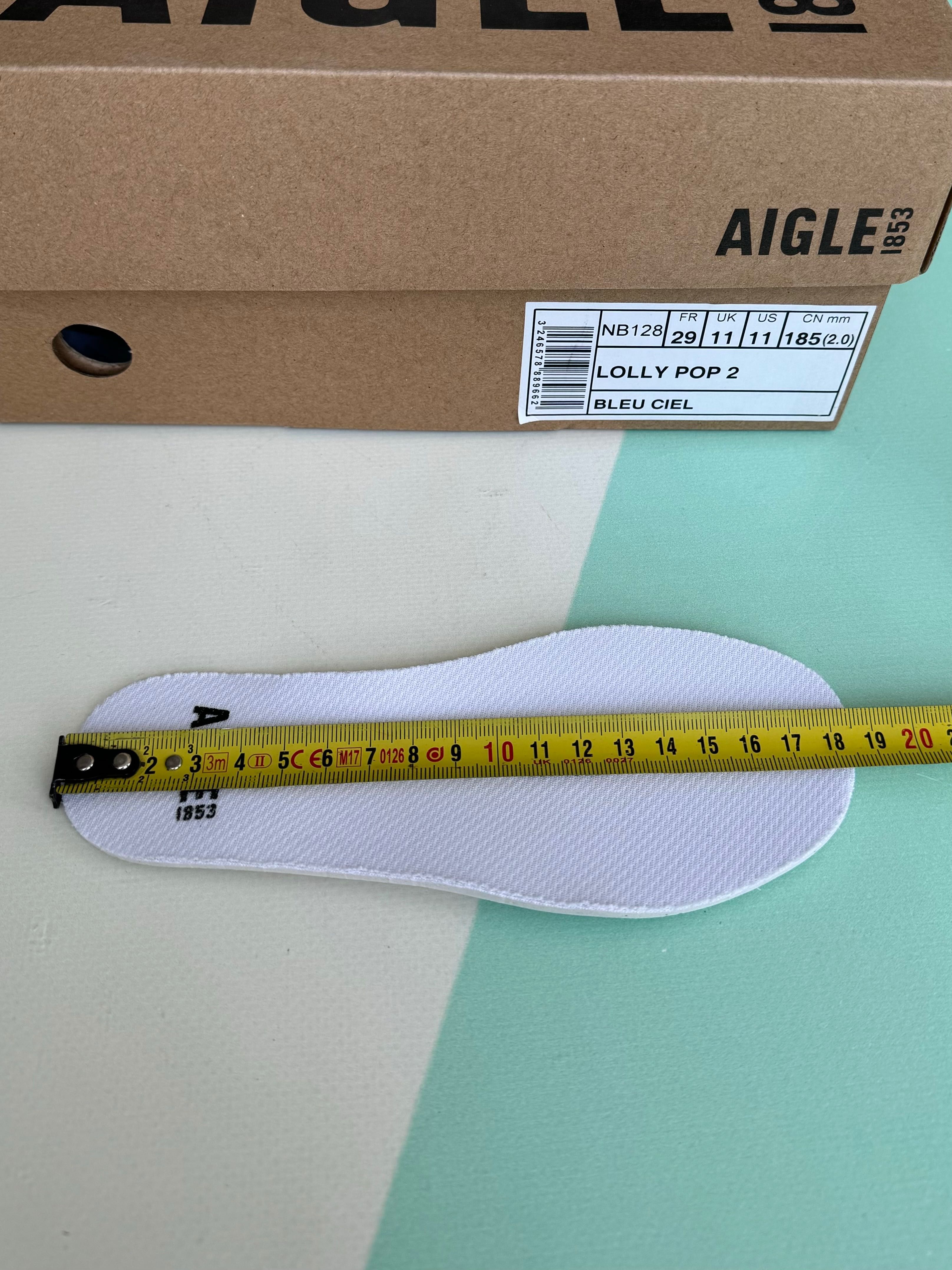 Гумові чоботи Aigle 27 розмір 17.5 см. 29 розмір 18.5 см.