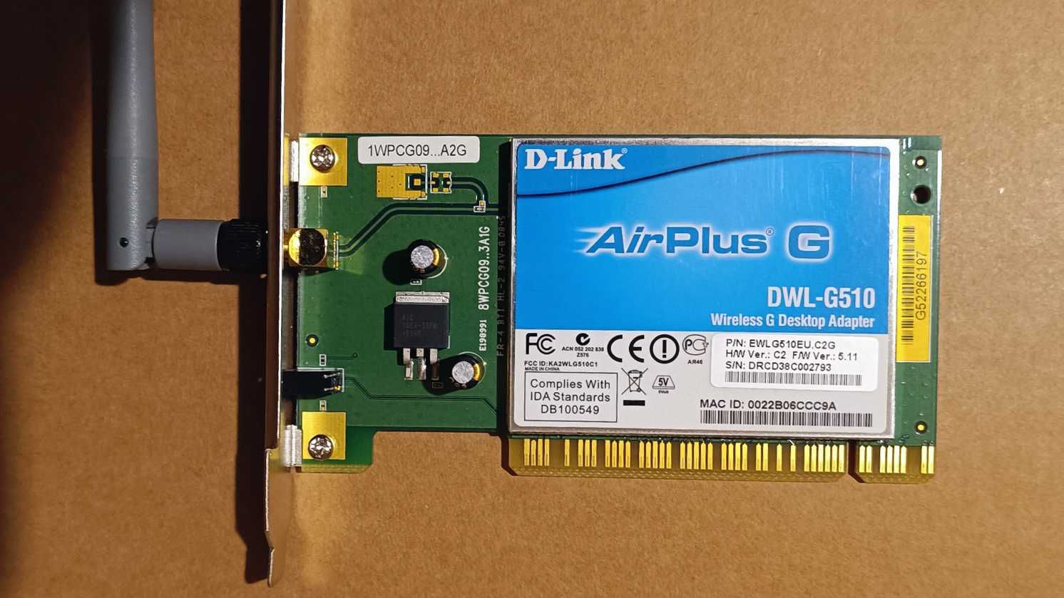 D-Link Air Plus G+ PCI Adapter