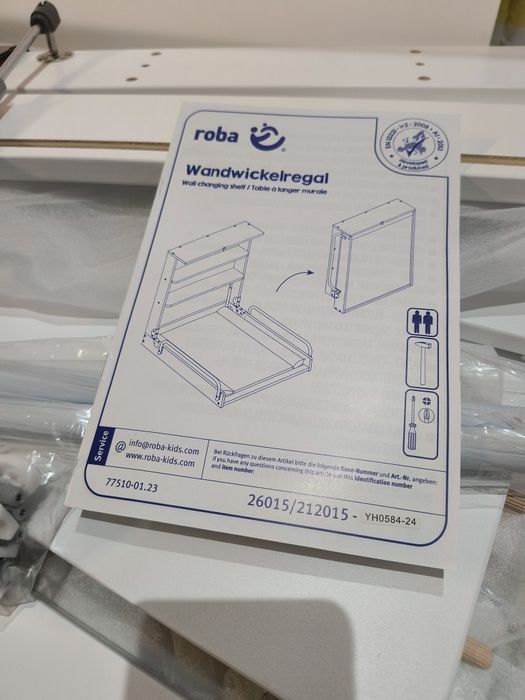 Nowy regał do przewijania niemowląt roba