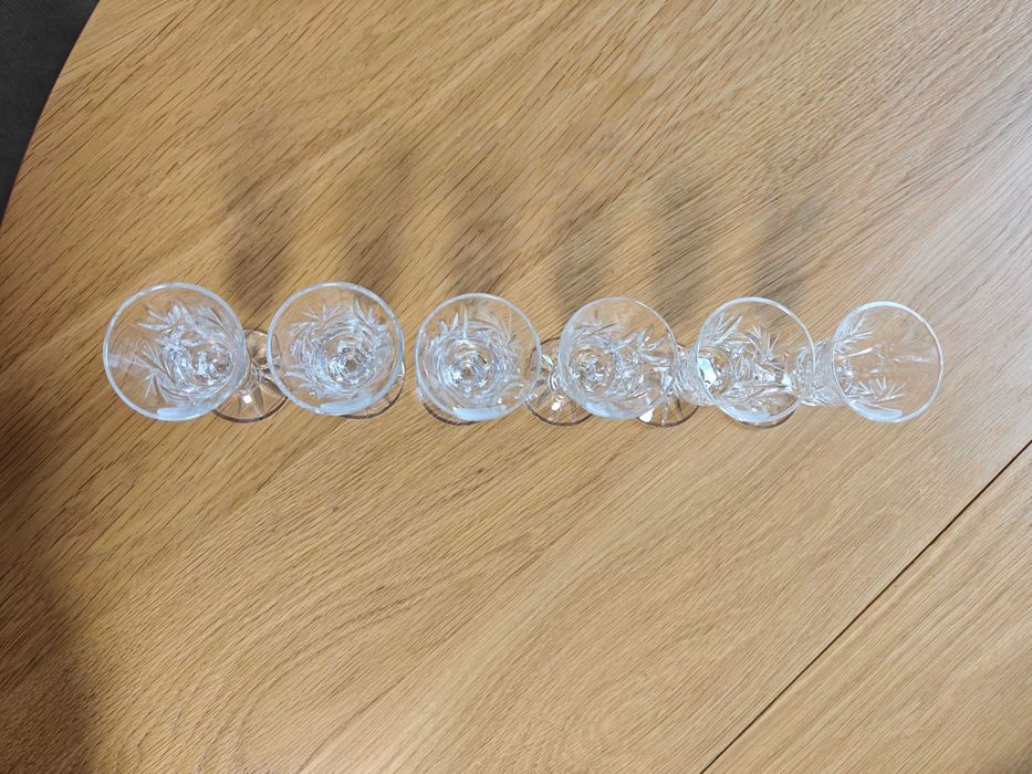 Kryształowe kieliszki do wódki tulipan NOWE