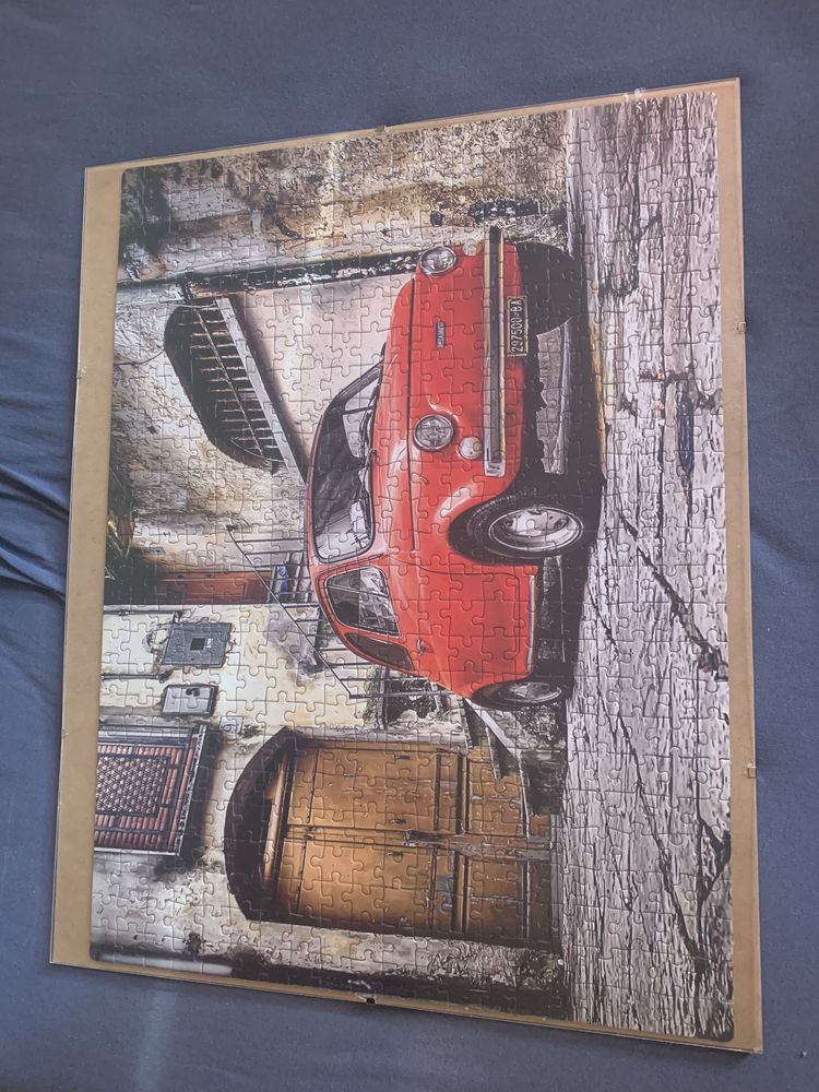 Puzzle antyrama Fiat 500 (Sycylia, dziedziniec, oficyna)