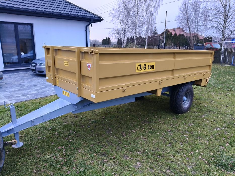Przyczepa wywrotka jednoosiowa