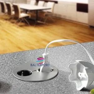 Base Compacta com 2 Tomadas de Corrente para Instalação em Bancadas
