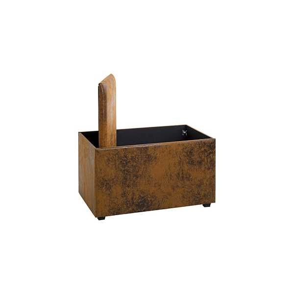 pufa skrzynia z funkcją przechowywania HAKU vintage brown 65cm NOWA