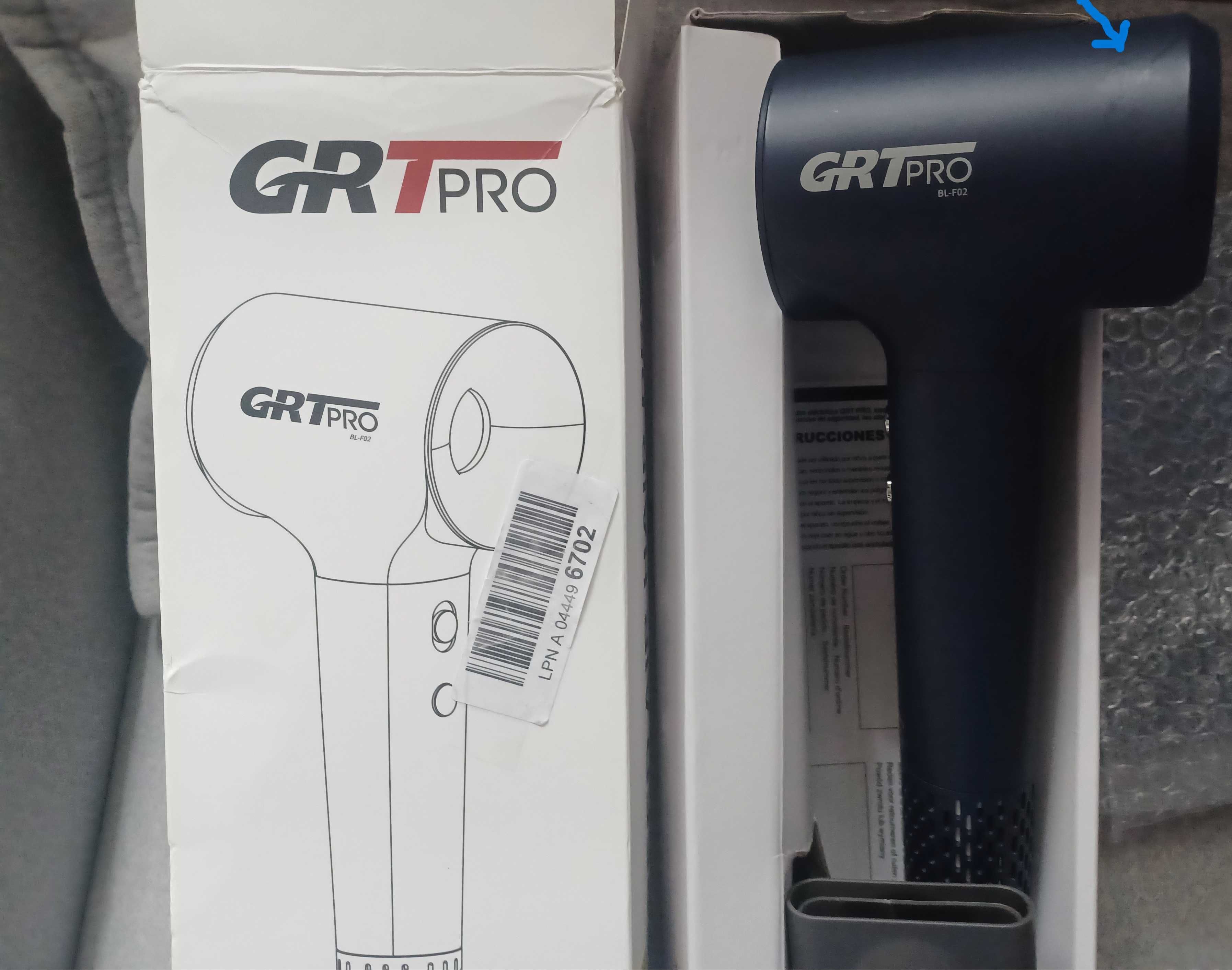 Suszarka do włosów GRT PRO BL-F02 z dwuwarstwowym dyfuzorem (430b)