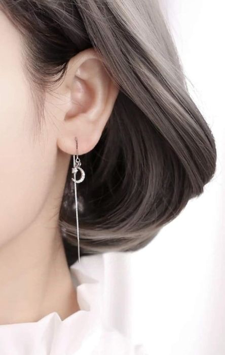 Продам серебряные серьги - протяжки